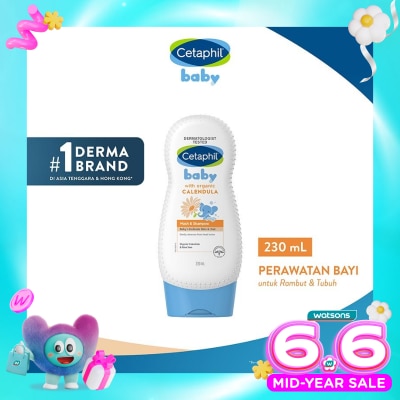 CETAPHIL - Cetaphil Baby Gentle Wash & Shampoo with Organic Calendula 230ml