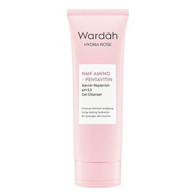 WARDAH Wardah Hydra Rose NMF Amino + Pentavitin Barrier Replenish pH 5.5 Gel Cleanser 100ml