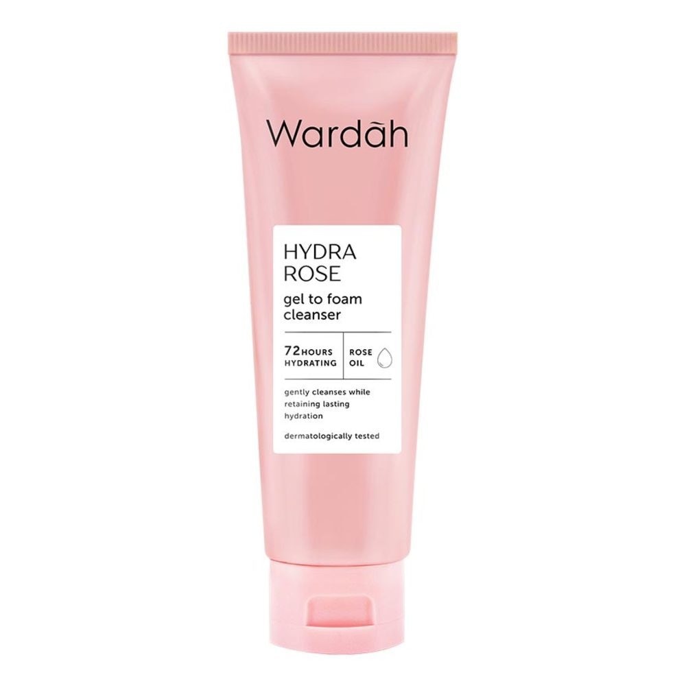 Promo Harga Wardah Hydra Rose Gel to Foam Cleanser 100 ml - Watsons