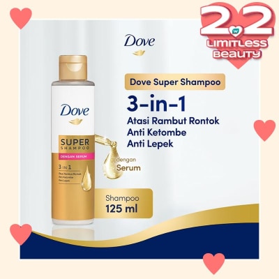 DOVE 3 in 1 Super Shampoo Serum 125ml