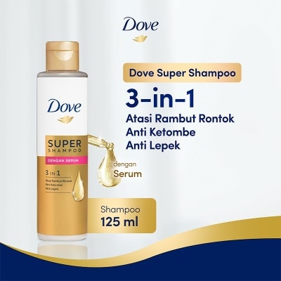 DOVE 3 in 1 Super Shampoo Serum 125ml