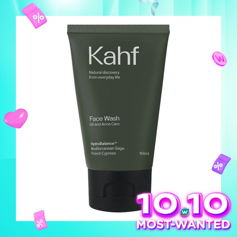 Promo Harga Kahf Face Wash Oil and Acne Care 100 ml - Watsons