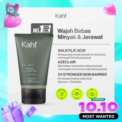 KAHF Oil and Acne Care Face Wash 100 ml image