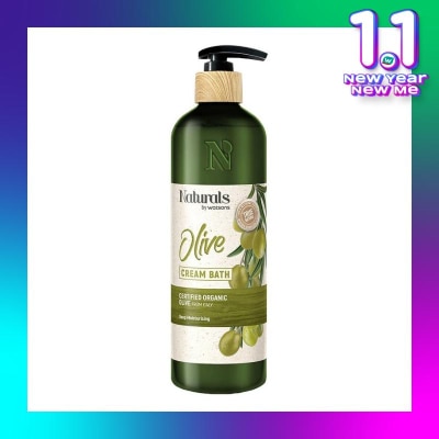 NATURALS BY WATSONS Olive Cream Bath 490ml