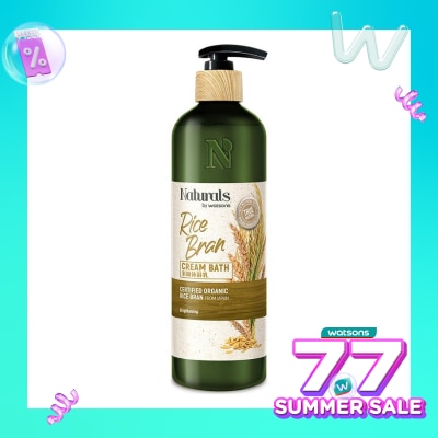 NATURALS BY WATSONS Naturals by Watsons Rice Bran Cream Bath 490Ml Naturals by Watsons
