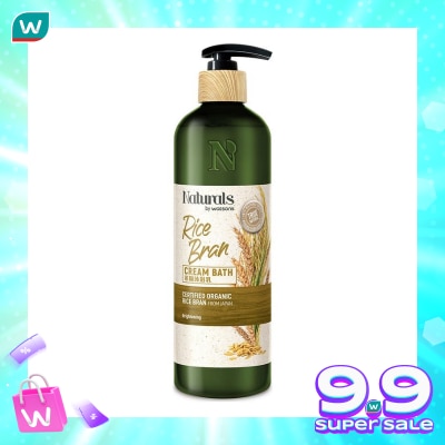 NATURALS BY WATSONS Naturals by Watsons Rice Bran Cream Bath 490Ml Naturals by Watsons