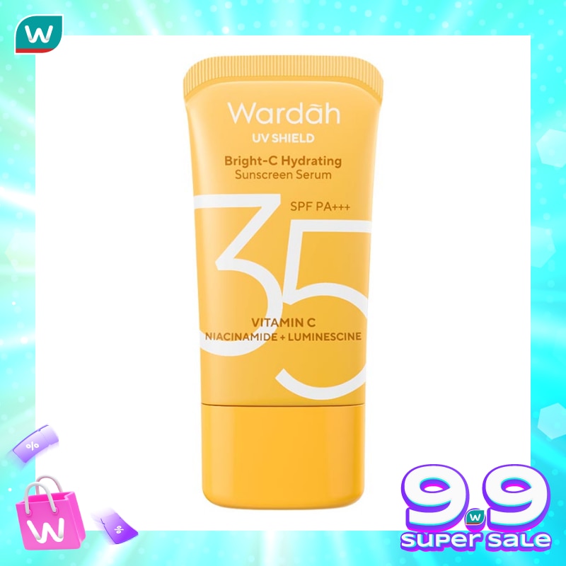 Wardah UV Shield Bright-C Hydrating Sunscreen Serum SPF35 PA+++ 40ml