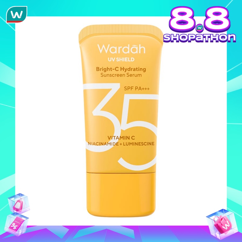Wardah UV Shield Bright-C Hydrating Sunscreen Serum SPF35 PA+++ 40ml
