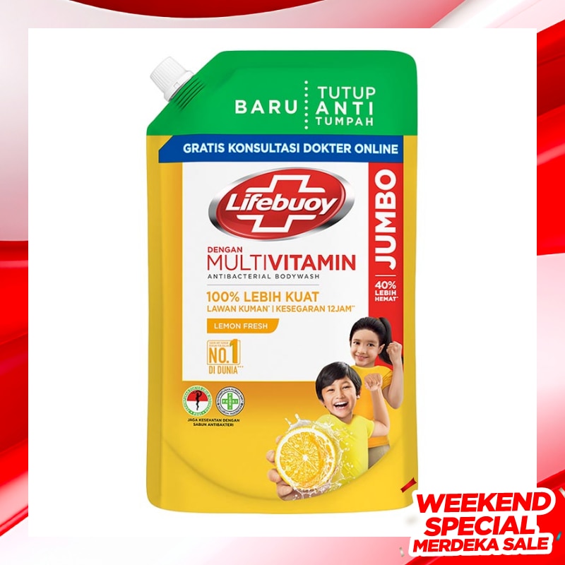 Promo Harga Lifebuoy Body Wash Mild Care 900 ml - Watsons