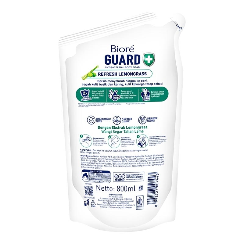 Body Foam Guard Lively Refresh 800ml