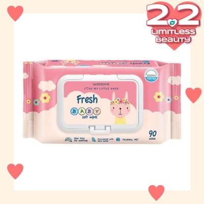 WATSONS W FRESH BABY WIPES (EMBOSS) 90S