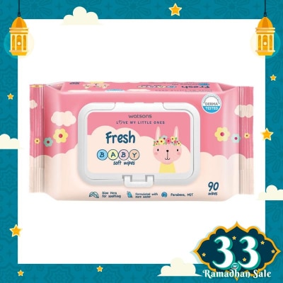 WATSONS W FRESH BABY WIPES (EMBOSS) 90S