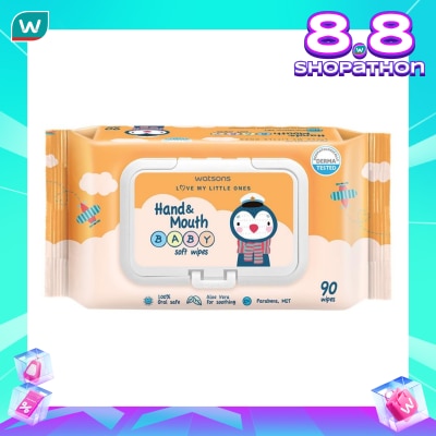 WATSONS Hand & Mouth Baby Soft Wipes 90s