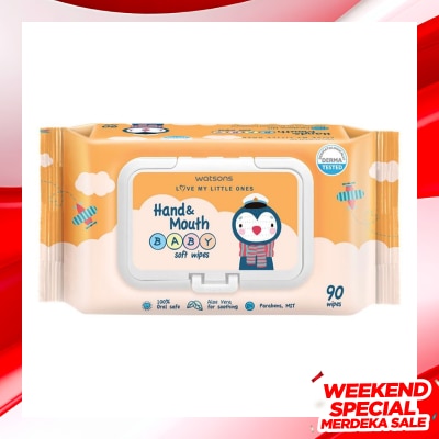 WATSONS Hand & Mouth Baby Soft Wipes 90s