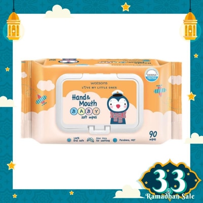 WATSONS Hand & Mouth Baby Soft Wipes 90s