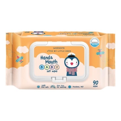 WATSONS Hand & Mouth Baby Soft Wipes 90s