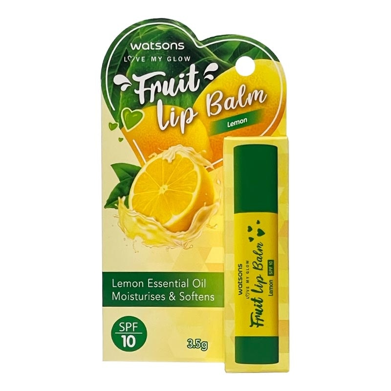 Watsons  Fruit Lip Balm Spf 10 Lemon 3.5G