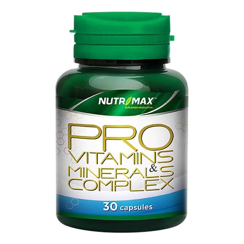 Nutrimax Pro Vitamins & Minerals Complex 30'S Kapsul