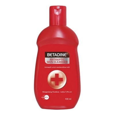 BETADINE Betadine Merah Antiseptic Skin Cleanser 100ml