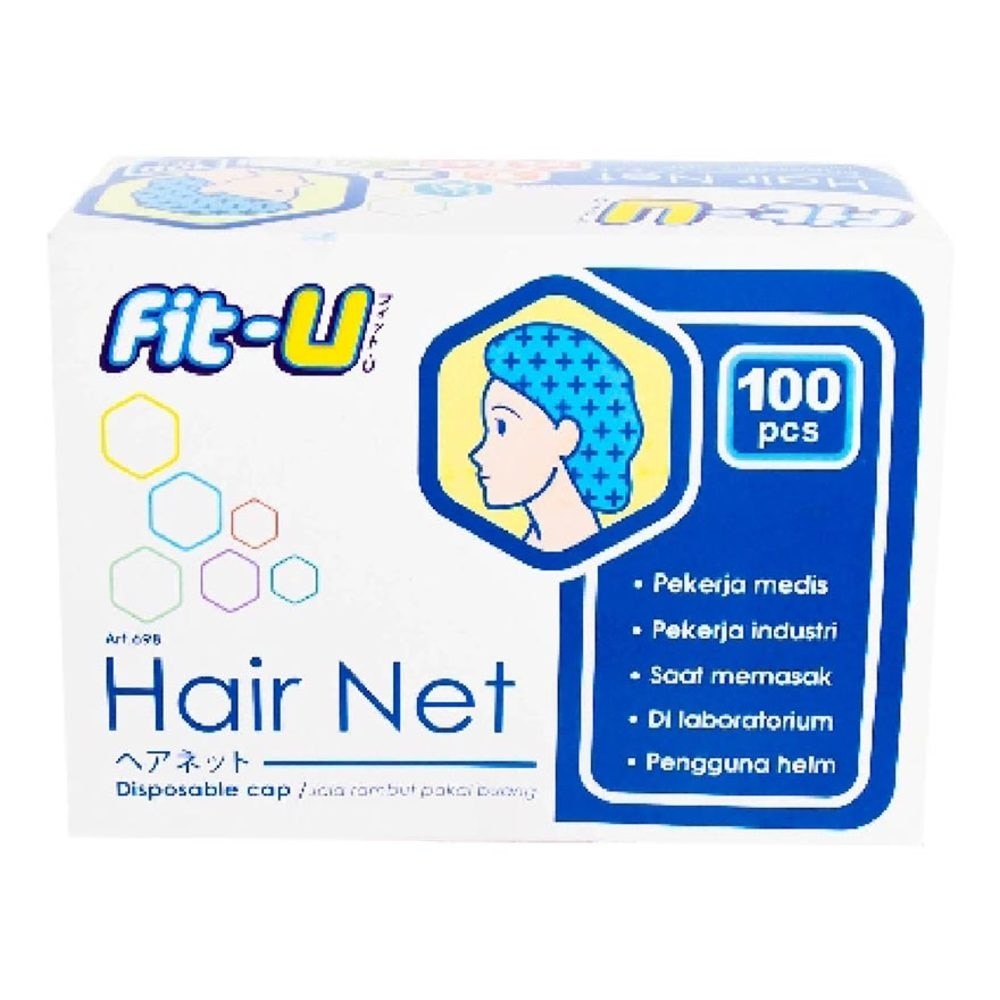 FIT U Hairnet Green 100'S (BOX)