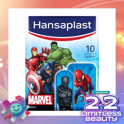 HANSAPLAST Plester Anak Disney Marvel Kids isi 10 P3K Plester Kain