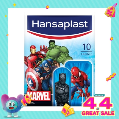 HANSAPLAST - Plester Anak Disney Marvel Kids isi 10 P3K Plester Kain