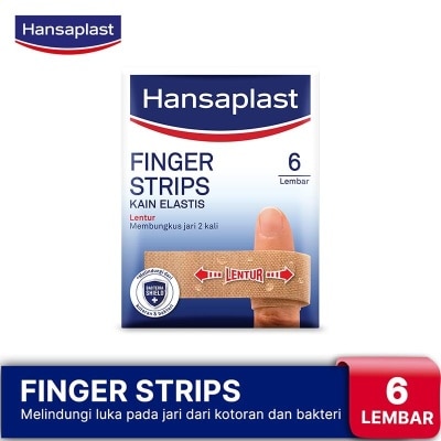 HANSAPLAST Hansaplast Finger Strips 6's - Plester Pelindung Jari dari Lecet