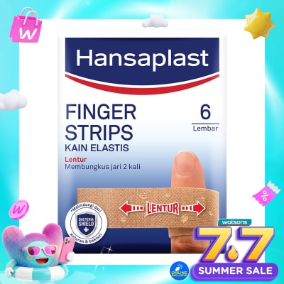 HANSAPLAST - Plester Lentur Finger Strips isi 6 P3K Plester Kain Jari