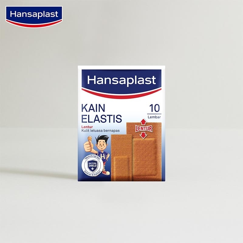 Hansaplast Kain Elastis Mix 10s - Plester Lentur Kulit Mudah Bernapas