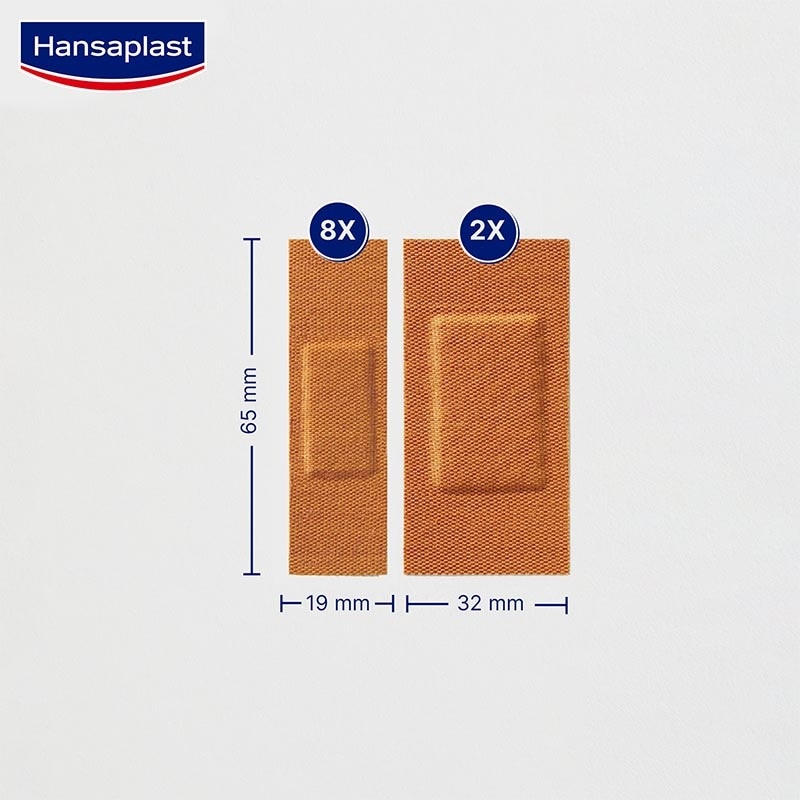 Hansaplast Kain Elastis Mix 10s - Plester Lentur Kulit Mudah Bernapas