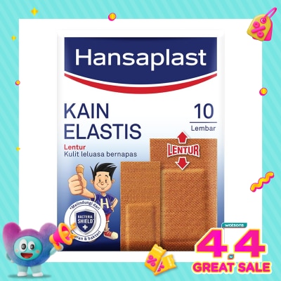 HANSAPLAST - Plester Lentur Kain Elastis isi 10 P3K Plester Kain