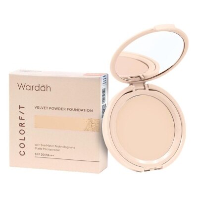 WARDAH Colorfit Velvet Powder Foundation 11C Pink Fair 11g