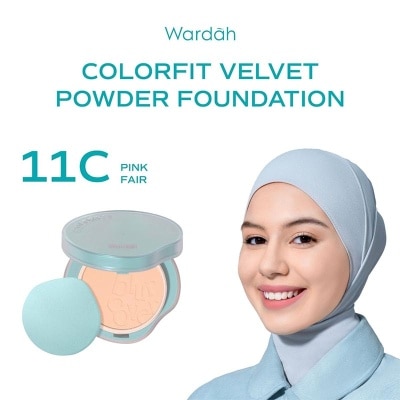 WARDAH - Colorfit Velvet Powder Foundation 11C Pink Fair 11g