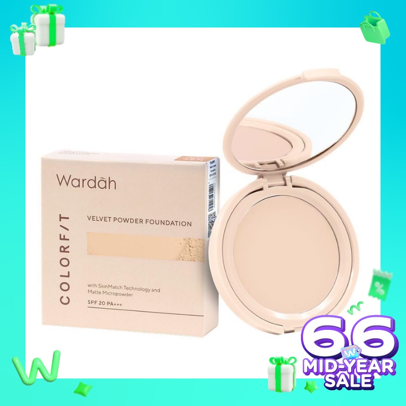 Wardah Colorfit Velvet Powder Foundation