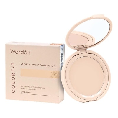 WARDAH Colorfit Velvet Powder Foundation 32N Neutral Beige 11g