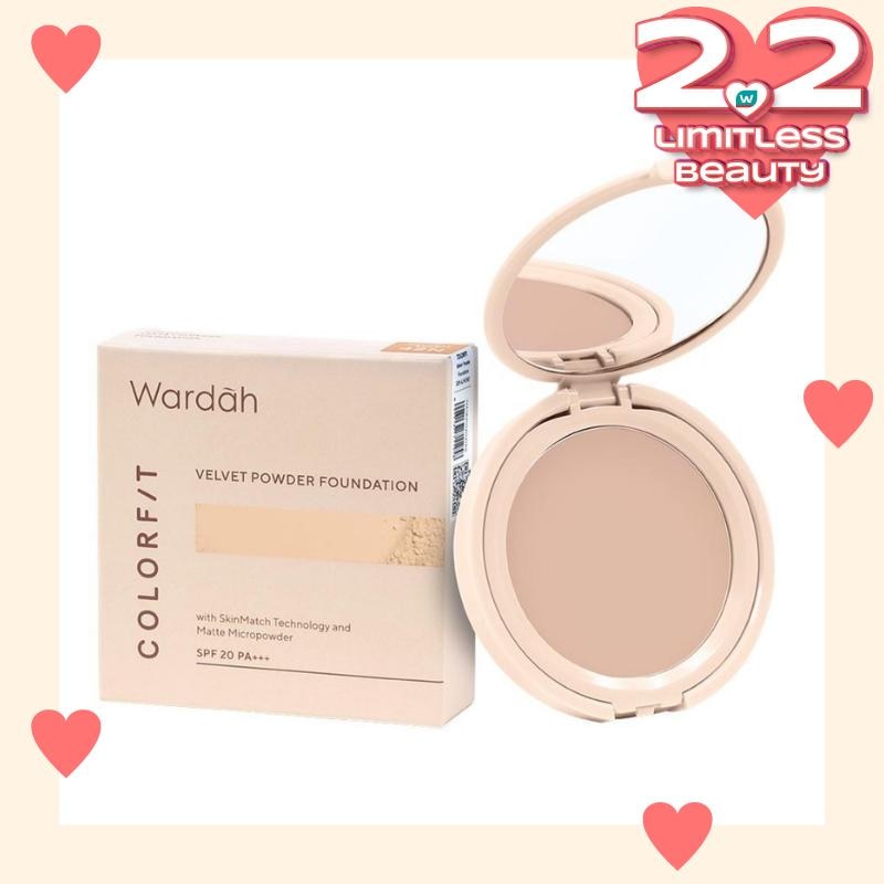 Promo Harga Wardah Colorfit Velvet Powder Foundation 42N 11 gr - Watsons