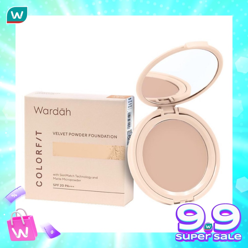 Wardah Colorfit Velvet Powder Foundation