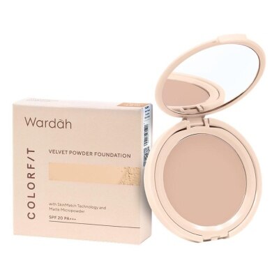 WARDAH Colorfit Velvet Powder Foundation 42N Neutral Sand 11g