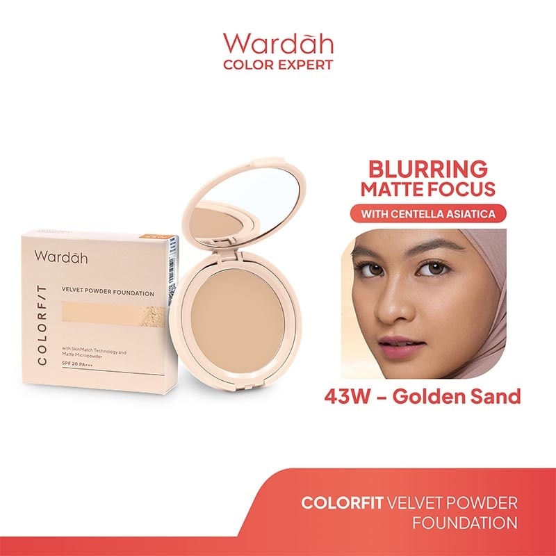 Colorfit Velvet Powder Foundation 43W Golden Sand 11g