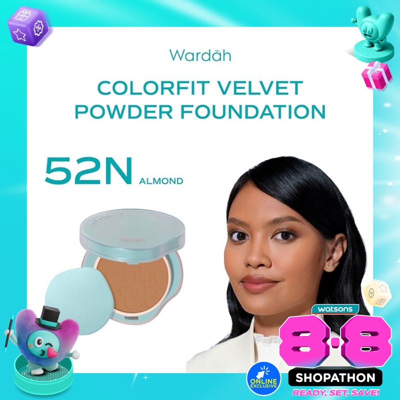 Colorfit Velvet Powder Foundation 52N Almond 11g image