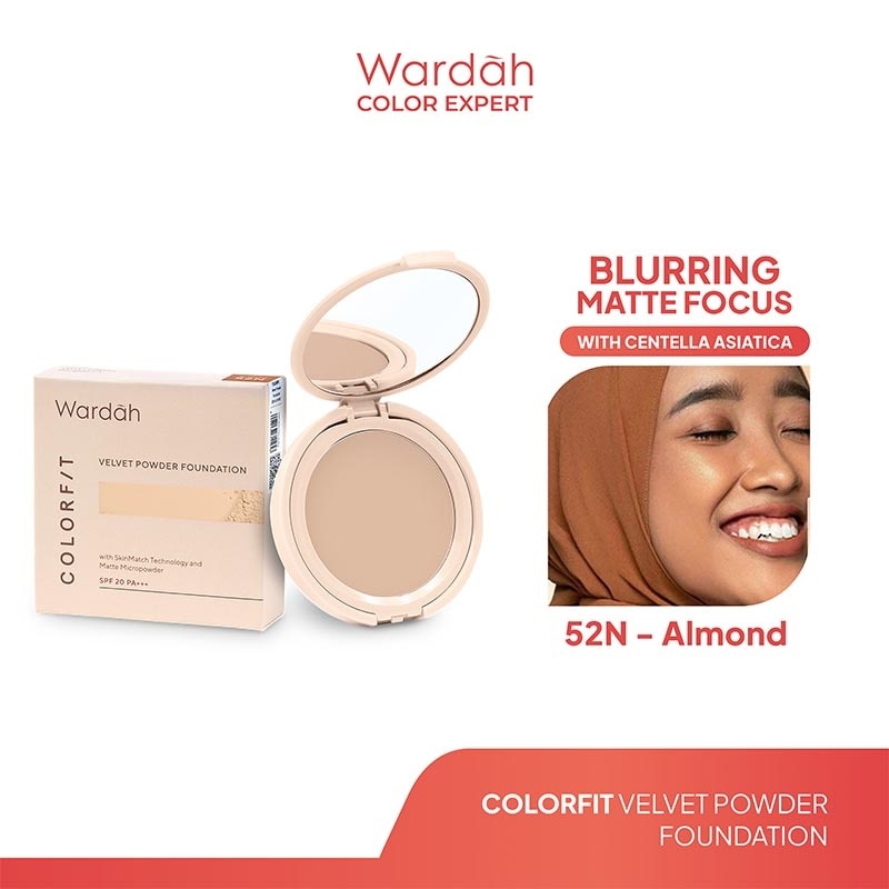 Colorfit Velvet Powder Foundation 52N Almond 11g