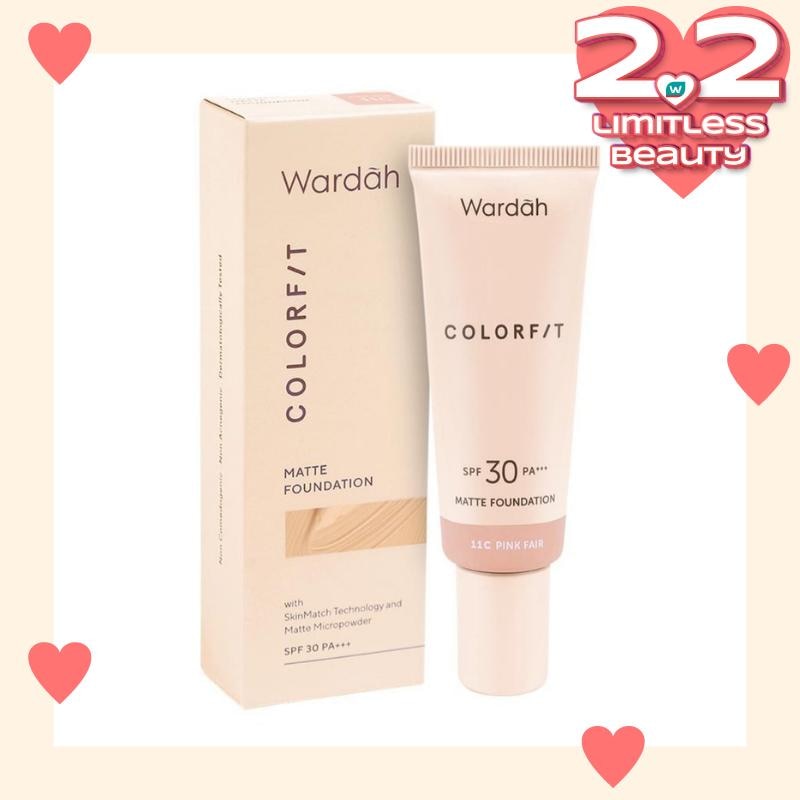 Promo Harga Wardah Colorfit Matte Foundation 11C Pink Fair  - Watsons