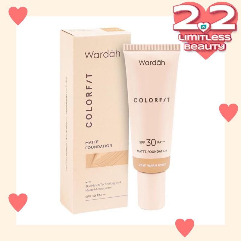 Promo Harga Wardah Colorfit Matte Foundation 23W Warm Ivory  - Watsons