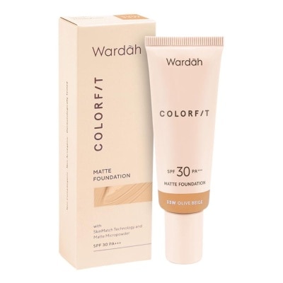 WARDAH Colorfit Matte Foundation 33W Olive Beige 25ml