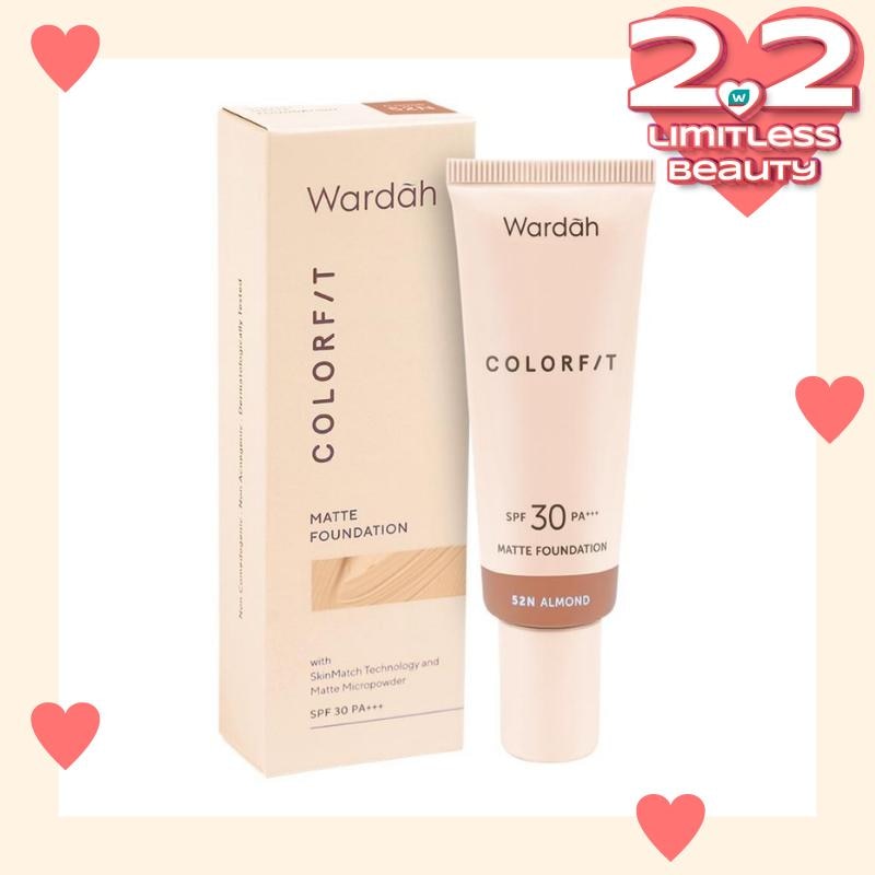 Promo Harga Wardah Colorfit Matte Foundation 52N Almond  - Watsons