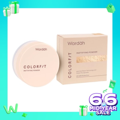 WARDAH Colorfit Mattifying Powder 23W Warm Ivory 15g