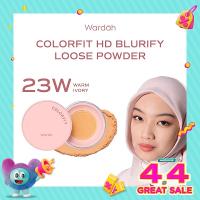 WARDAH - Colorfit HD Blurify Loose Powder&nbsp;23W Warm Ivory 15g