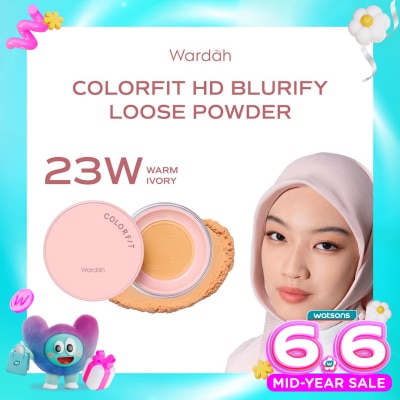 WARDAH - Colorfit HD Blurify Loose Powder&nbsp;23W Warm Ivory 15g