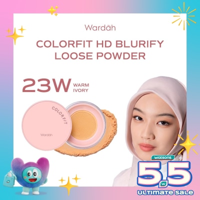 WARDAH - Colorfit HD Blurify Loose Powder&nbsp;23W Warm Ivory 15g