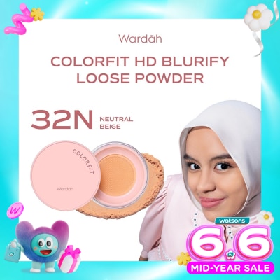 WARDAH - Colorfit HD Blurify Loose Powder 32N Neutral Beige 15g